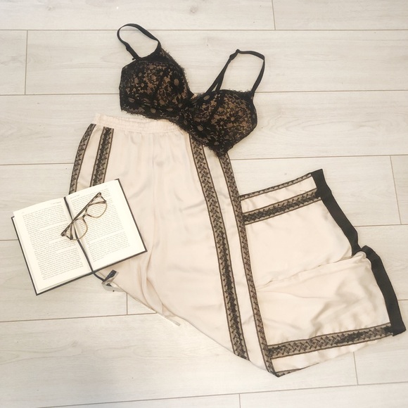 Victoria's Secret Other - NWT Victoria’s Secret satin lace pyjama pants